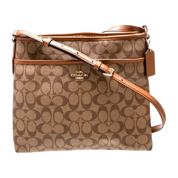 Coach | Bags | Coach Brown Signature Monogram Designer